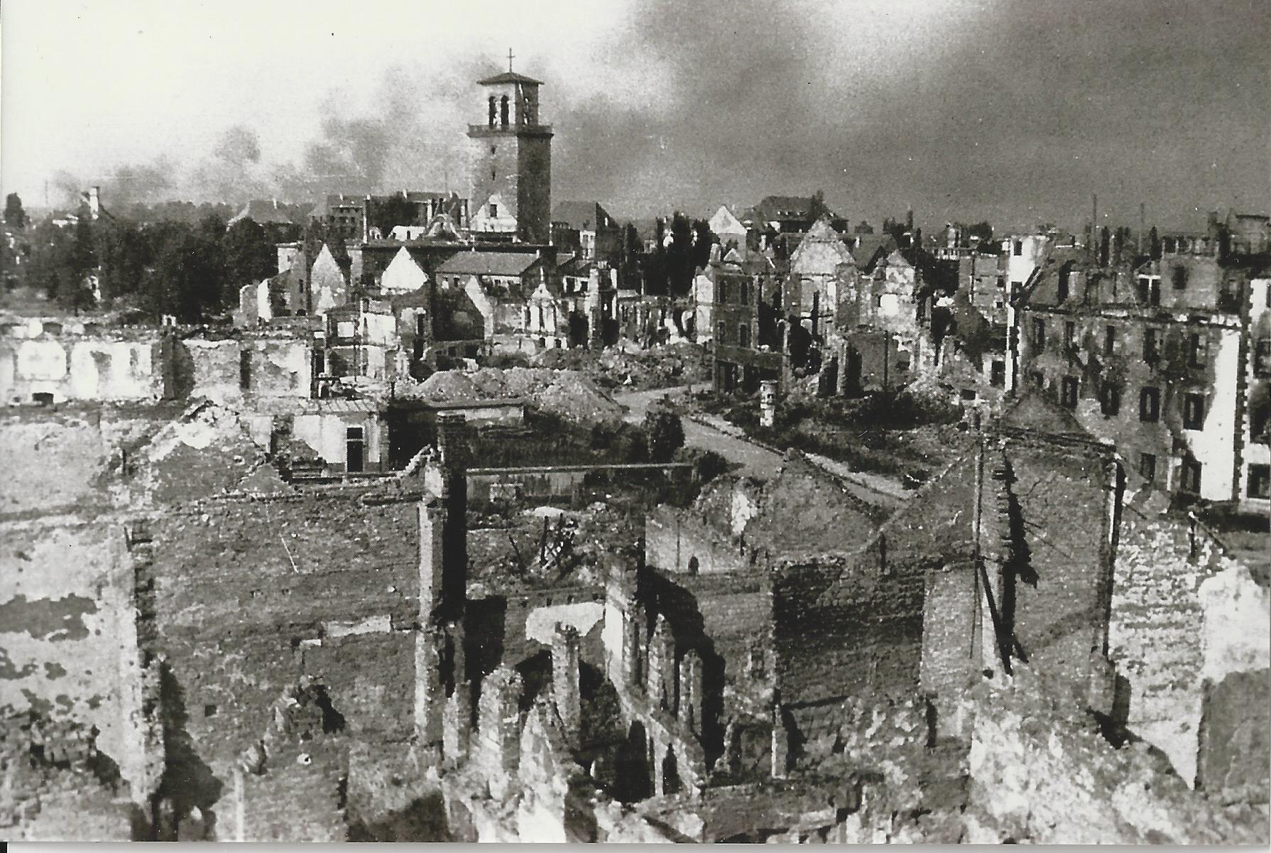 Bruchsal in Trümmern