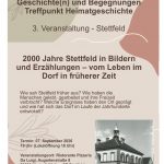 2000 Jahre Stettfeld in Bildern und Erzählungen – vom Leben im Dorf in früherer Zeit!